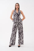 Zebra Desenli Yelek Pantolon Takım