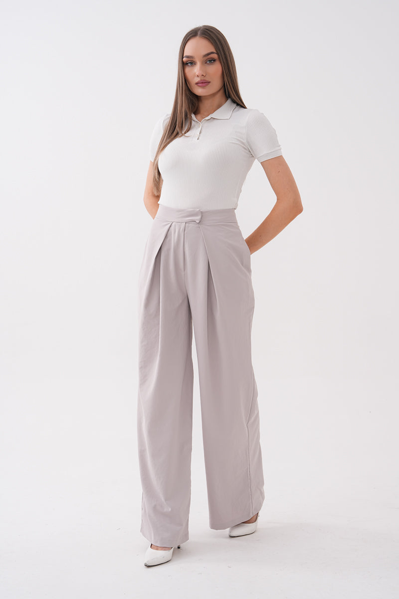 Taş Rengi Palazzo Pantolon