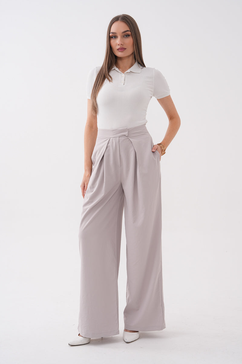 Taş Rengi Palazzo Pantolon