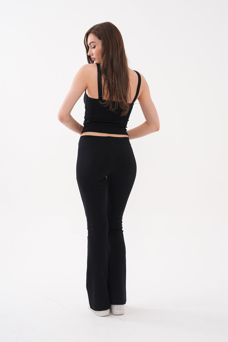 Siyah Askılı Günlük Eşofman Takım