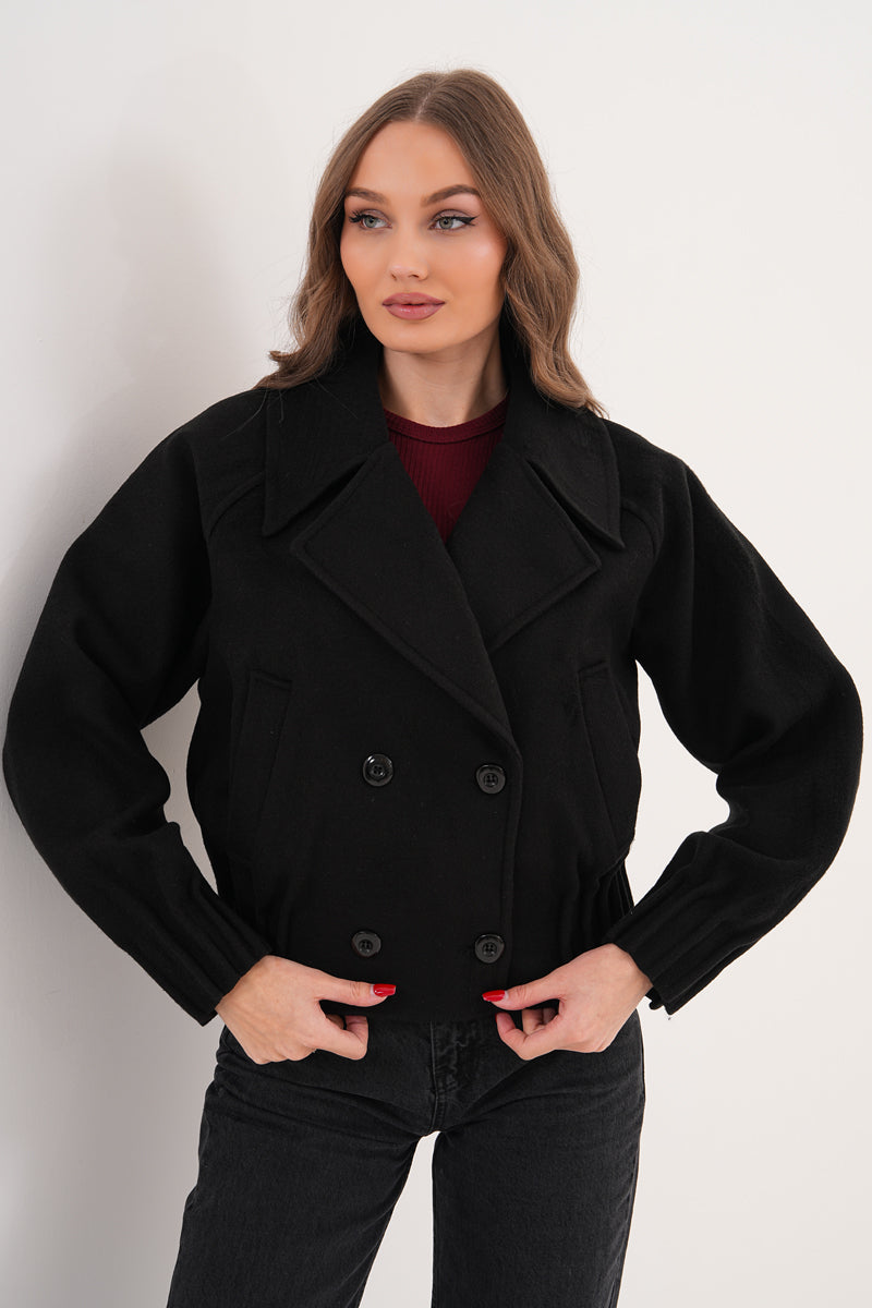 M.MODEL SİYAH KISA KAŞE KABAN