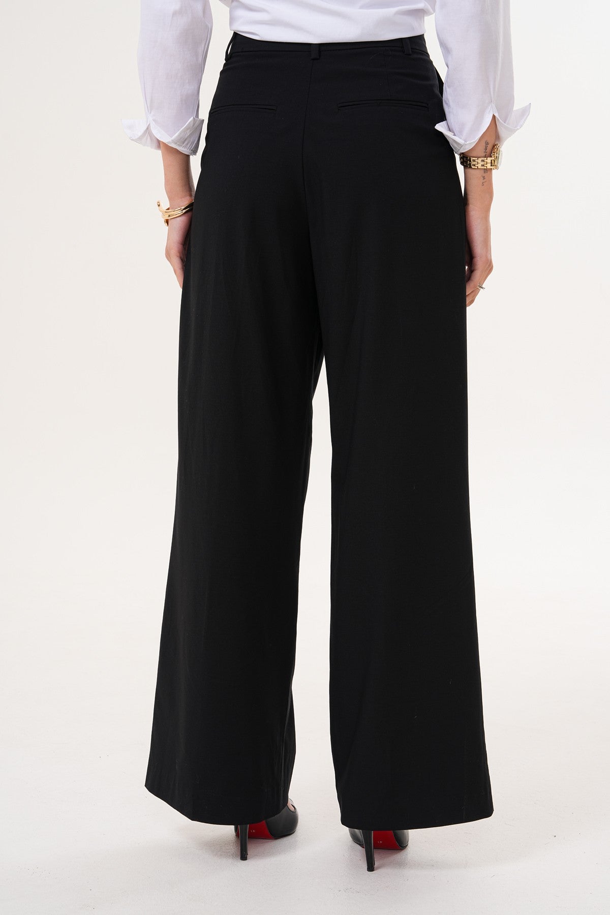 Siyah Palazzo Pantolon