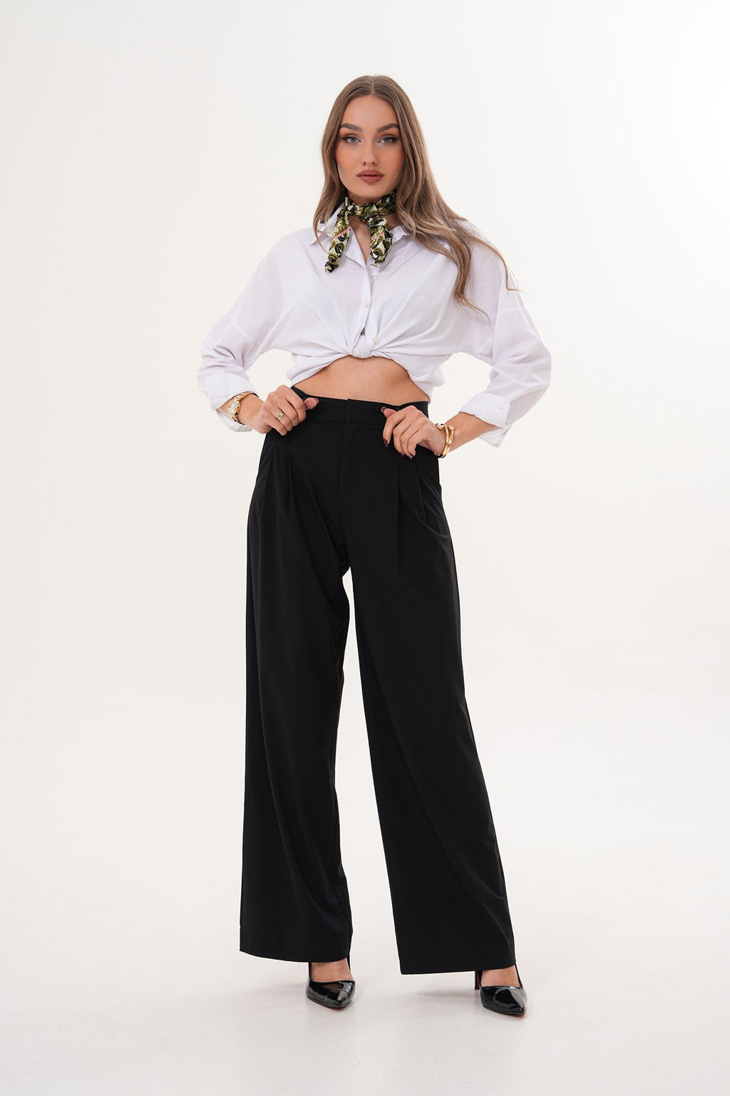 Siyah Palazzo Pantolon
