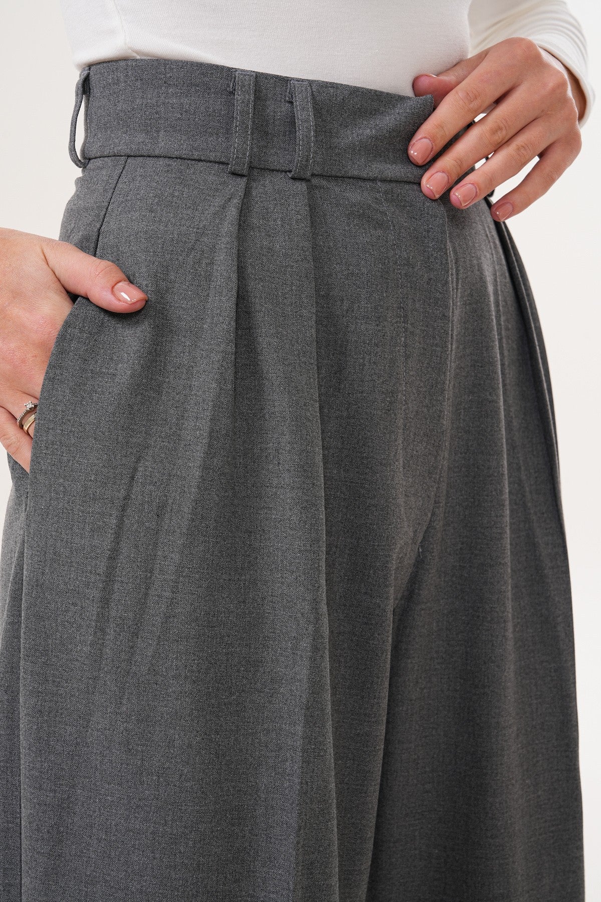 Palazzo Gri Kumaş Pantolon