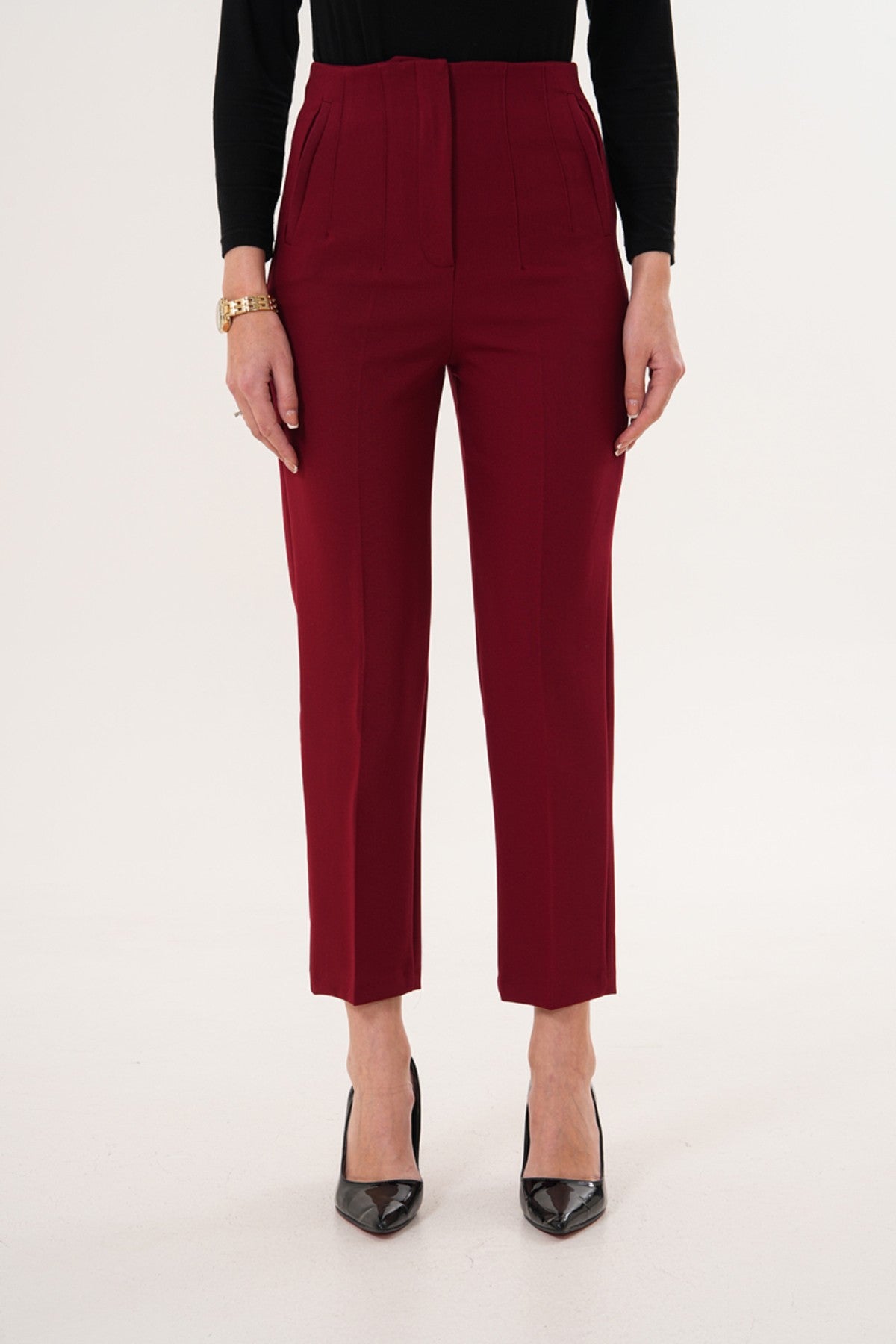 Bordo Havuç Pantolon